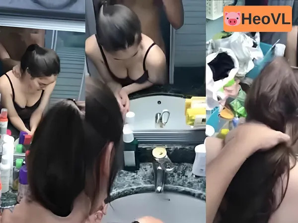 Đang make up thì anh bồ vào doggy
